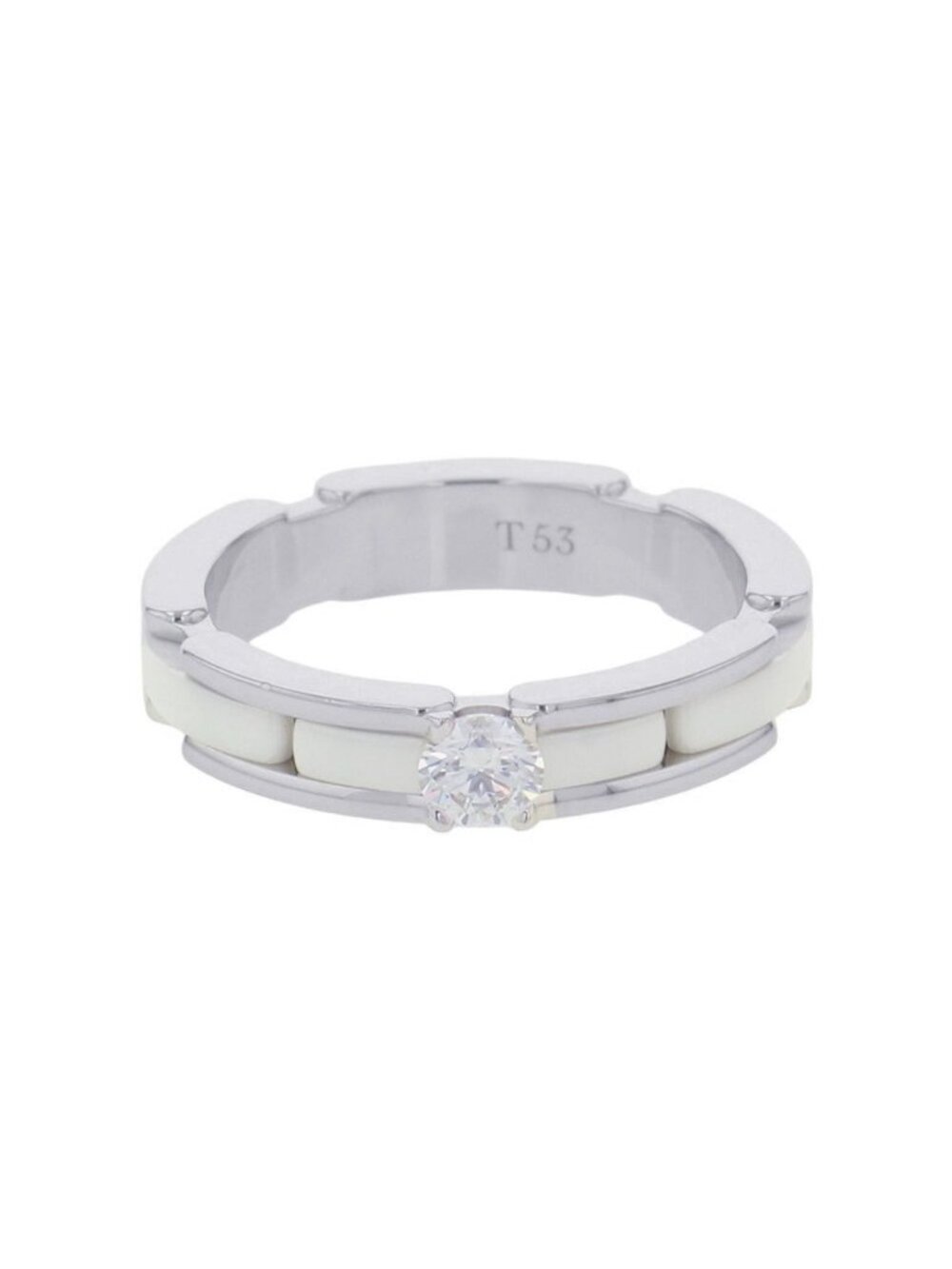 Chanel Ring Ultra Collection Diamond 18K White Gold Ceramic